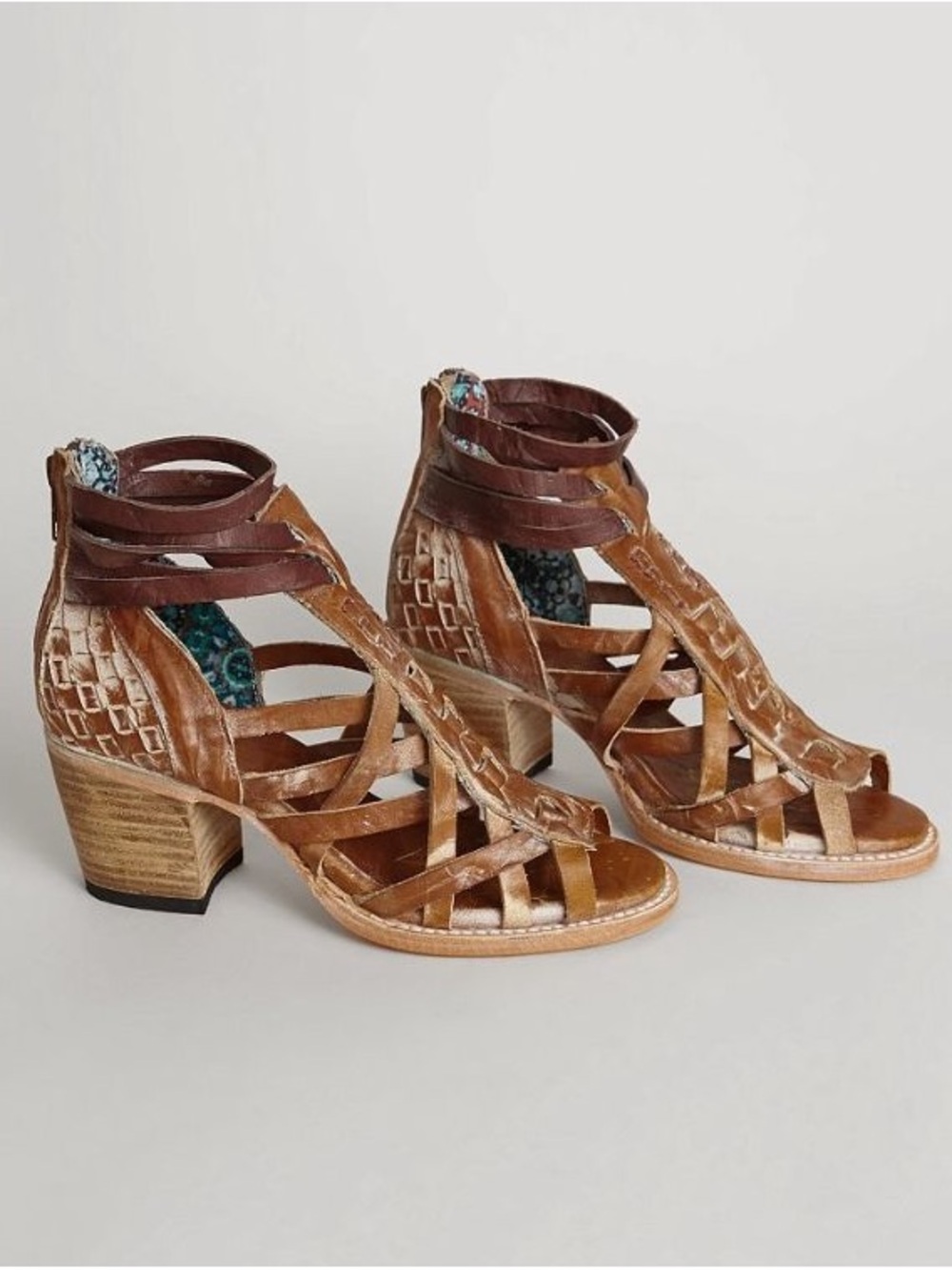 Freebird leather heeled sandals